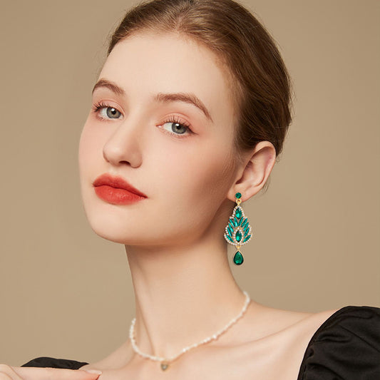 Luxurious Blue Tassel Earrings for Women – Elegant & Versatile Statement Jewelry
